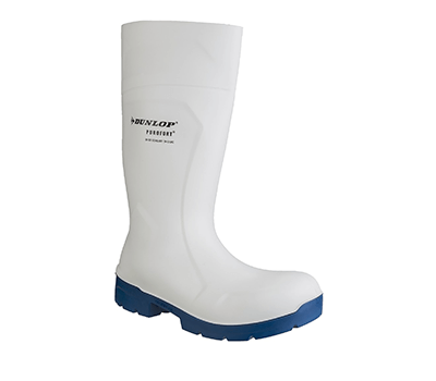 Image of Dunlop Food Pro Multigrip Wellington Boots in White - UK 6.5