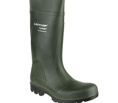 Image of Dunlop Purofort Professional Wellington Boot in Green - UK 4