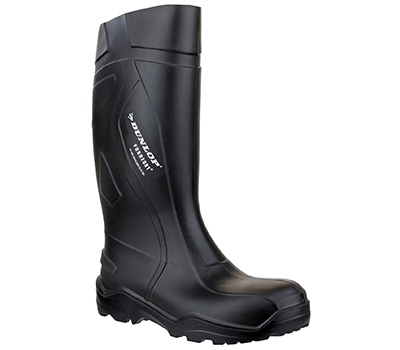 Image of Dunlop Purofort + Full Safety Wellington Boot in Black - UK 6