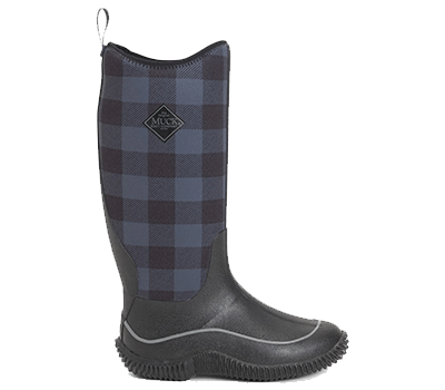 Image of Muck Boots Hale Wellington - Black/Grey Plaid - UK 6