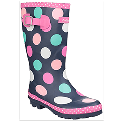 Small Image of Cotswold Kids Dotty Jnr Pull On Wellington Boot - Multicoloured - UK 4