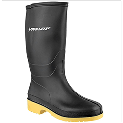 Small Image of Dunlop Dulls Wellington Boot in Black - UK 8