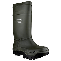 Small Image of Dunlop Purofort + Wellington Boot in Green - UK 13