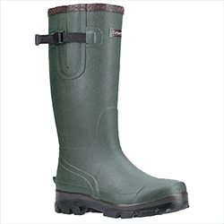 Small Image of Cotswold Grange Buckle Fastening Wellington Boot - Green - UK 6