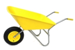 Garden Wheelbarrow - Picador Yellow 85ltr
