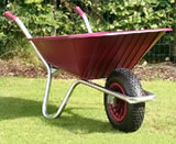 Garden Wheelbarrow - Burgundy Clipper 90 to 110 ltr