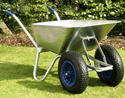Twin Wheelbarrow - Steel Carrier 90 to 110 ltr