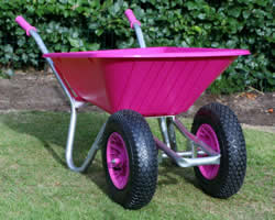 Twin Wheelbarrow - Pink Clipper 90 to 110 ltr