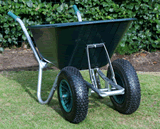 Twin Wheelbarrow - Green Cruiser 100 to 120 ltr