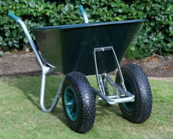 Twin Wheelbarrow - Green Cruiser 100 to 120 ltr