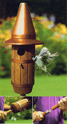 Bird Nest Box with Pole