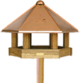Hexagonal Copper Bird Table