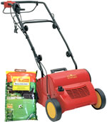 Wolf Scarifier Electric 34cm Fixed Knife With Free Heavy Duty Lawn Seed (LF10) - UV34E