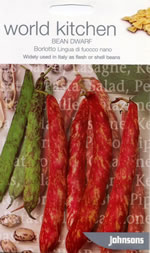 World Kitchen Borlotto Lingua di Fuocco Nano Dwarf Bean Seeds