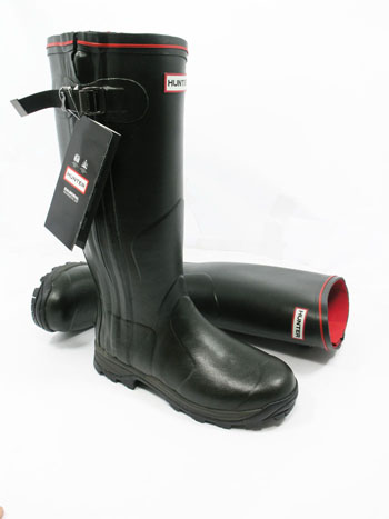 Hunter Balmoral Neoprene Zip Wellies - Olive