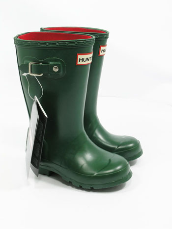 Kids Hunter Neoprene Wellies - Green