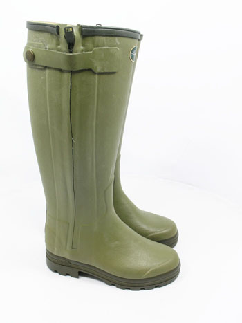Mens Le Chameau Chasseur Wellies - 44cm Calf