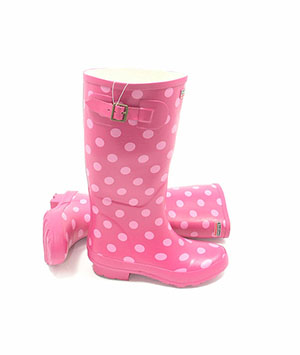 Town and Country Pink Spotty Wellies
