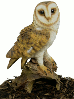 Barn Owl - Resin Garden Ornament