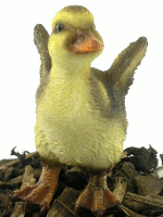 Flapping Duckling - Resin Garden Ornament