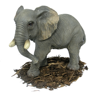 Large Elephant - Resin Garden Ornament - Spin Image