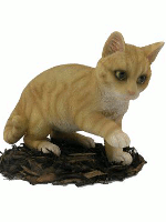 Playful Ginger Cat - Resin Garden Ornament