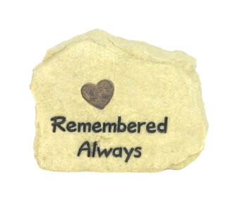 Remember Always - Pet Memorial Rock - Spin Image