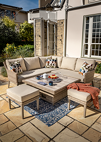 Image for: <span class="accessibility">Weave Garden Furniture </span>Corner Sofa Sets