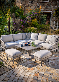 Image for: <span class="accessibility">Rope-Upholstery Garden Furniture </span>Corner Sofa Sets