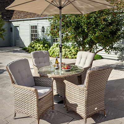 Weave Garden Furniture Sets From Top, Woven Outdoor Furniture