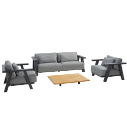 Small Image of 4 Seasons Iconic Lounge Set with Teak Coffe Table