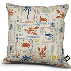 Image of Extreme Lounging B Cushion Art Collection - Coastal