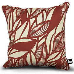 Image of Extreme Lounging B Cushion Art Collection - Poplar Leaf Marsala