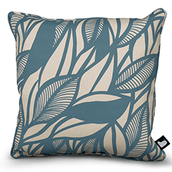 Image of Extreme Lounging B Cushion Art Collection - Poplar Leaf Sea Blue