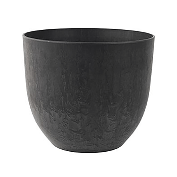 Image of Artstone Pot Bola Black Medium