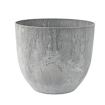 Image of Artstone Pot Bola Grey Medium