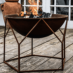 Image of Buckingham Firebowl - Rust Iron