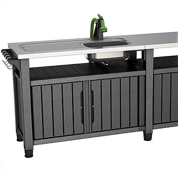 Image of Keter Unity Chef Outdoor BBQ Kitchen