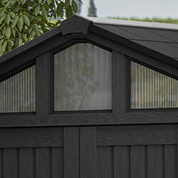 Extra image of Keter Stronghold 10x11.5ft Outdoor Garden Storage Shed - Grey