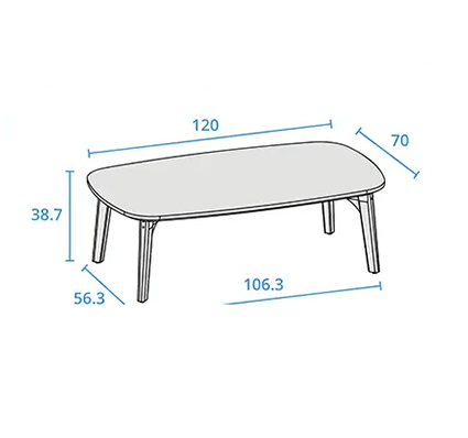 Lounge Table dimensions image