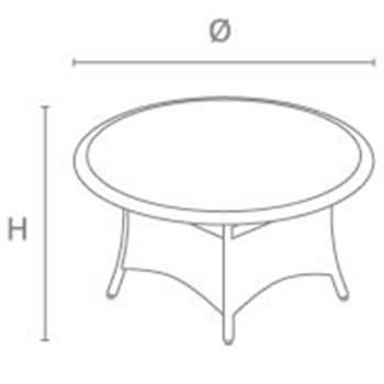 Table dimensions image