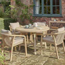 Small Image of Kettler Cora Rope 4 Seater Dining Set