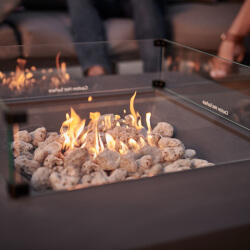 Extra image of Kettler Kalos Universal Coffee Table Fire Pit with Glass Surround
