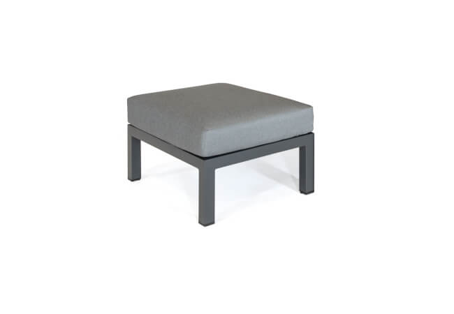 Image of Kettler Elba Single Footstool in Grey with Signature Cushions