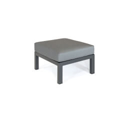 Small Image of Kettler Elba Single Footstool in Grey with Signature Cushions