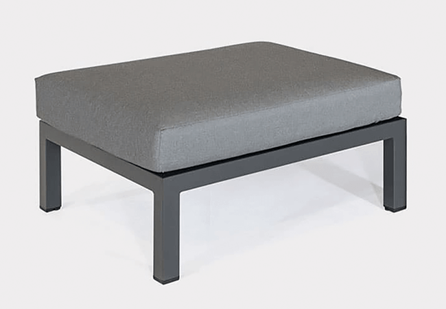 Image of Kettler Elba Double Footstool in Grey with Signature Cushions