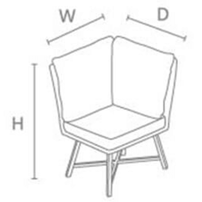 Corner Section dimensions image