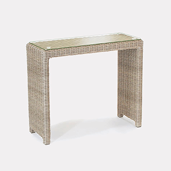 Image of Kettler Palma Glass Topped Side Table - Oyster
