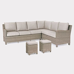 Extra image of Kettler Palma Left Hand Corner Sofa Seating Set in Oyster and Stone - NO TABLE