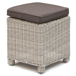 Small Image of Kettler Palma Stool with Signature Cushions in White Wash